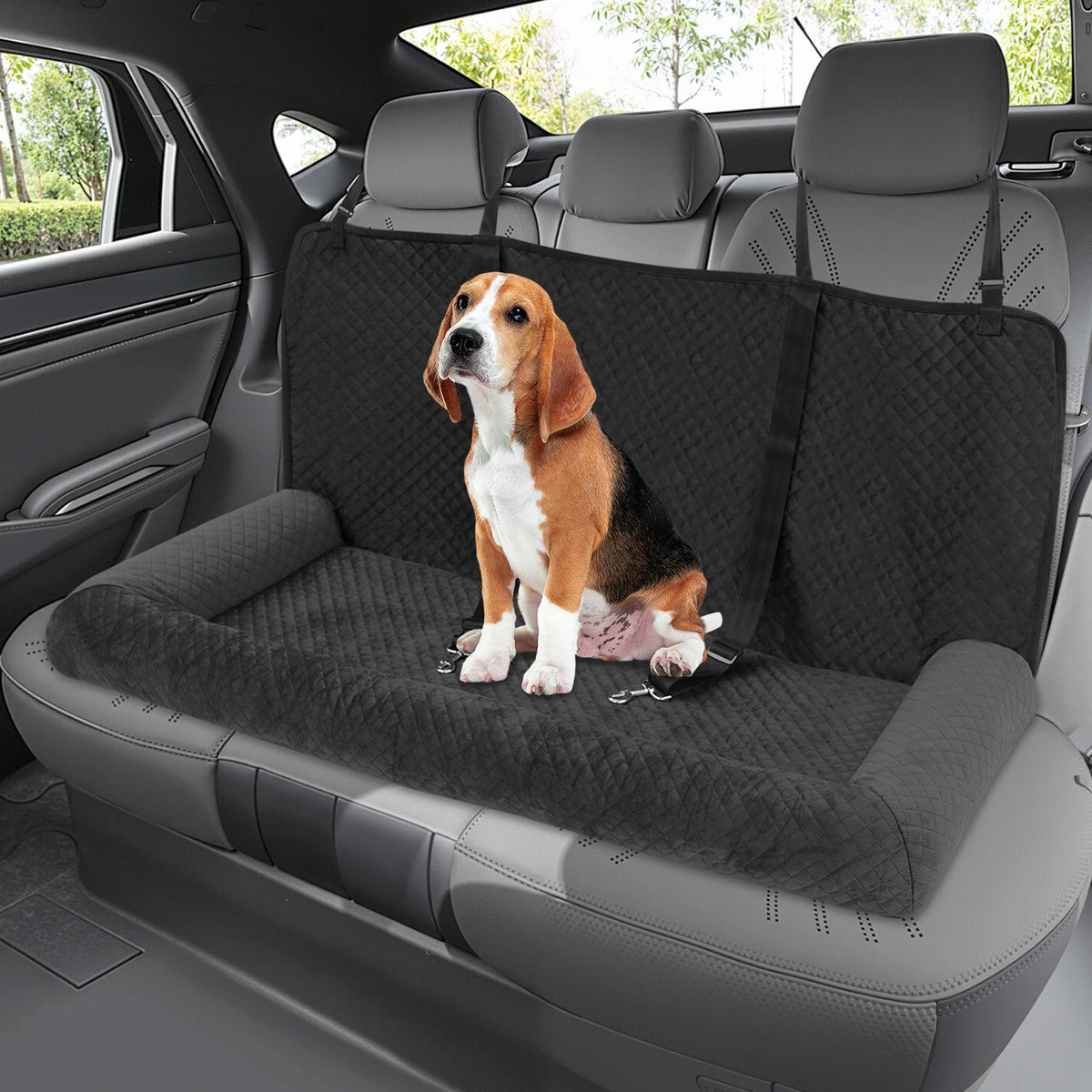 Premium Dog Car Seat And Pet Bed With Resilient Base