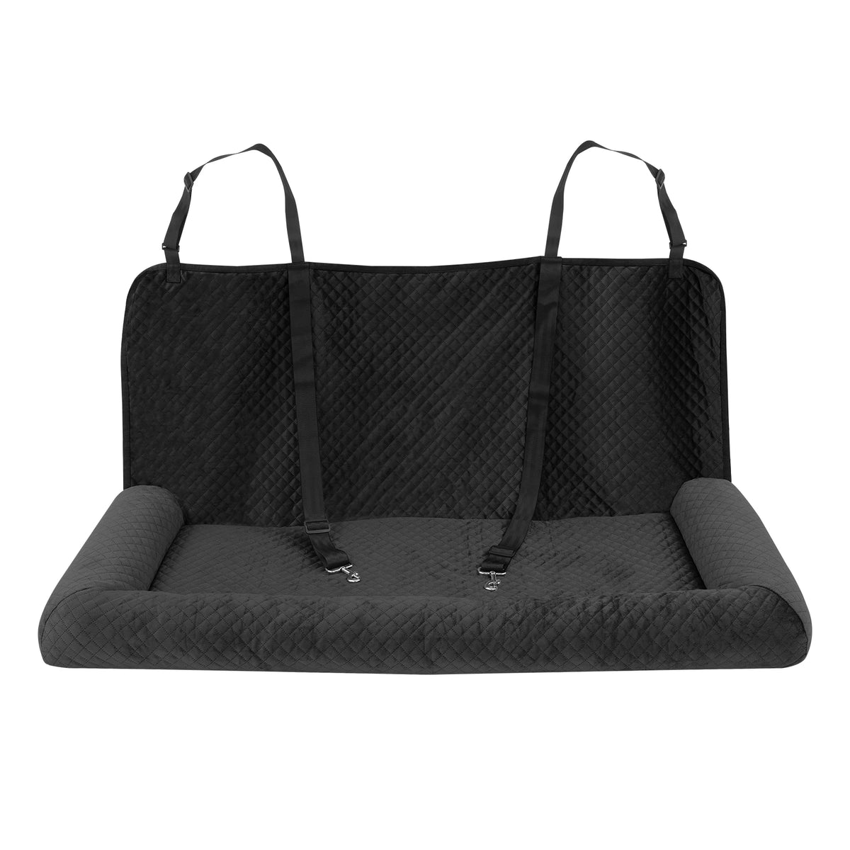 Premium Dog Car Seat And Pet Bed With Resilient Base