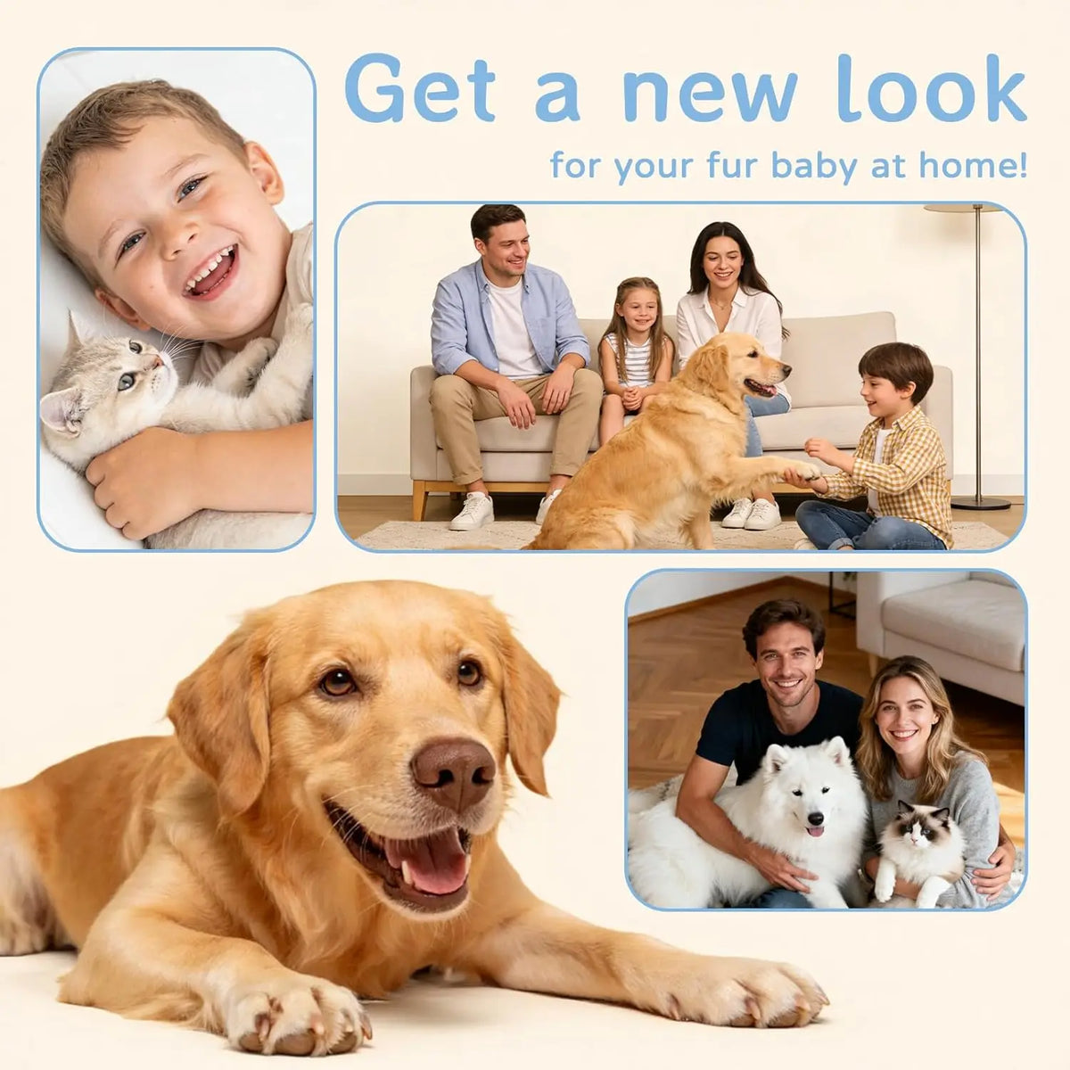 Powerful Dog Grooming Vacuum Kit For Cats And Dogs With Trimmer