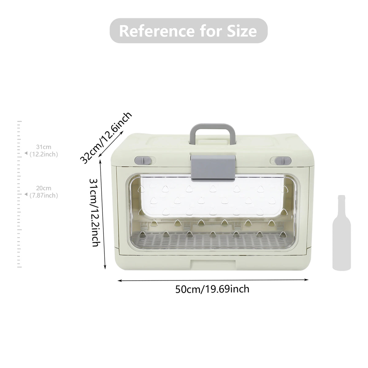 Sturdy Foldable Pet Carrier With Clear View For Small Pets