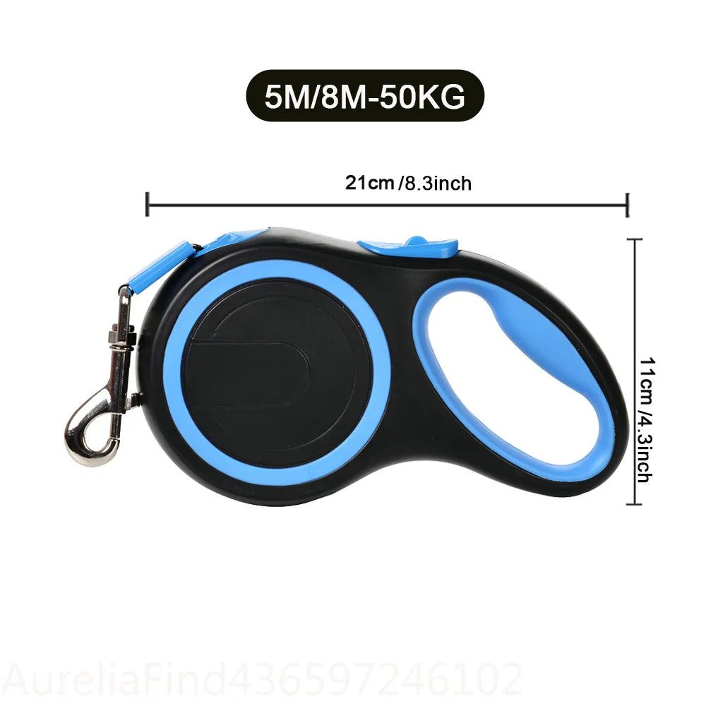 Auto Lock Retractable Dog Leash With Quick Release For Dogs