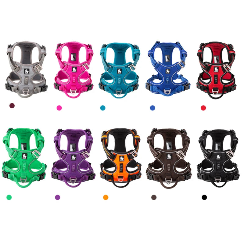 Winhyepet Reflective Padded Dog Training Vest Harness For Dogs