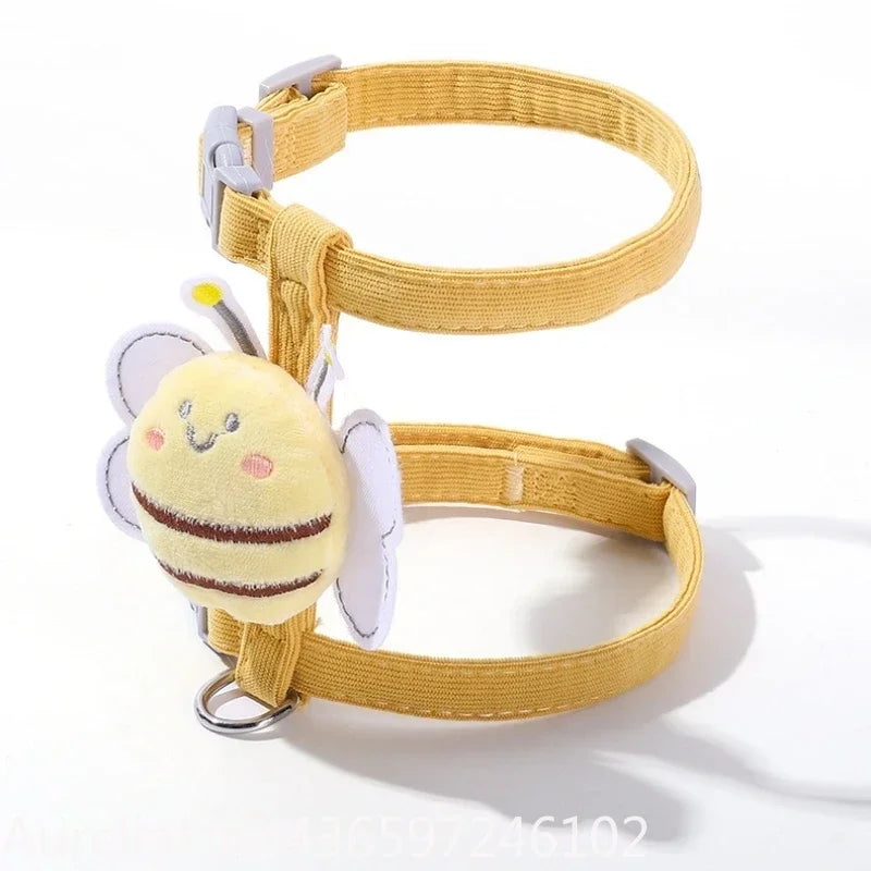 Adjustable Breakaway Pet Harness Leash Set For Cats Dogs