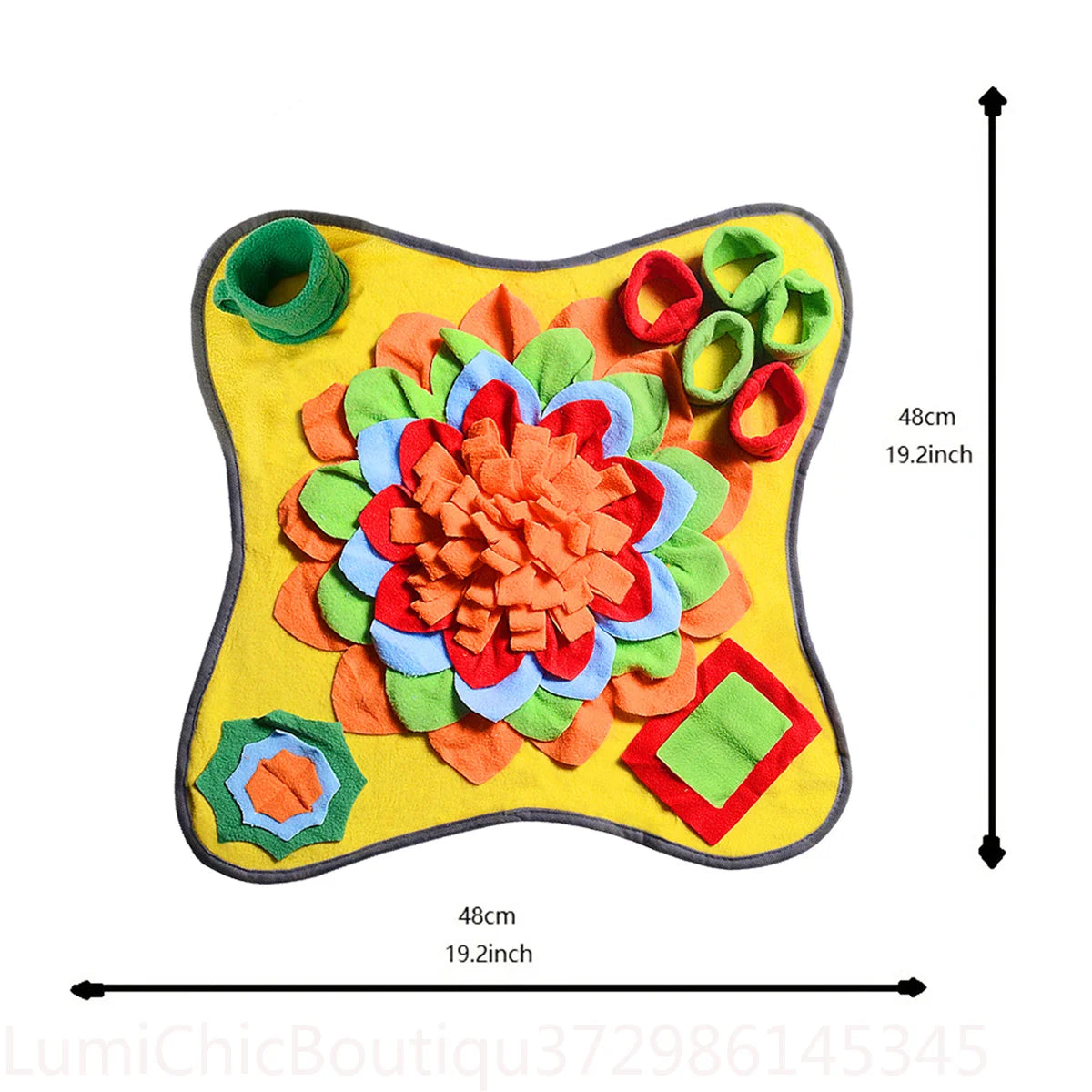 Interactive Dog Snuffle Mat Feeding Puzzle For Natural Foraging Skills