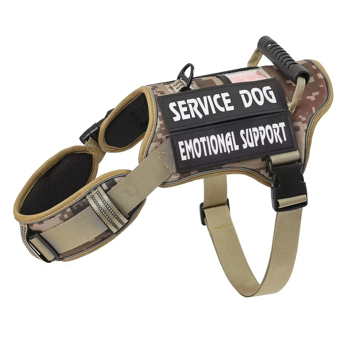 Premium Tactical Service Dog Harness With Secure Handle