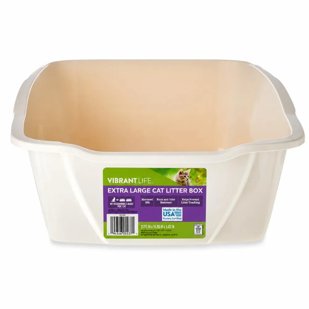 Vibrant Life Extra Large Open Litter Box