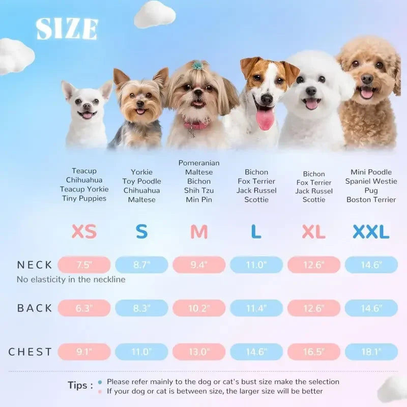 Breathable Ruffle Sleeve Dog Shirt For Adorable Pups