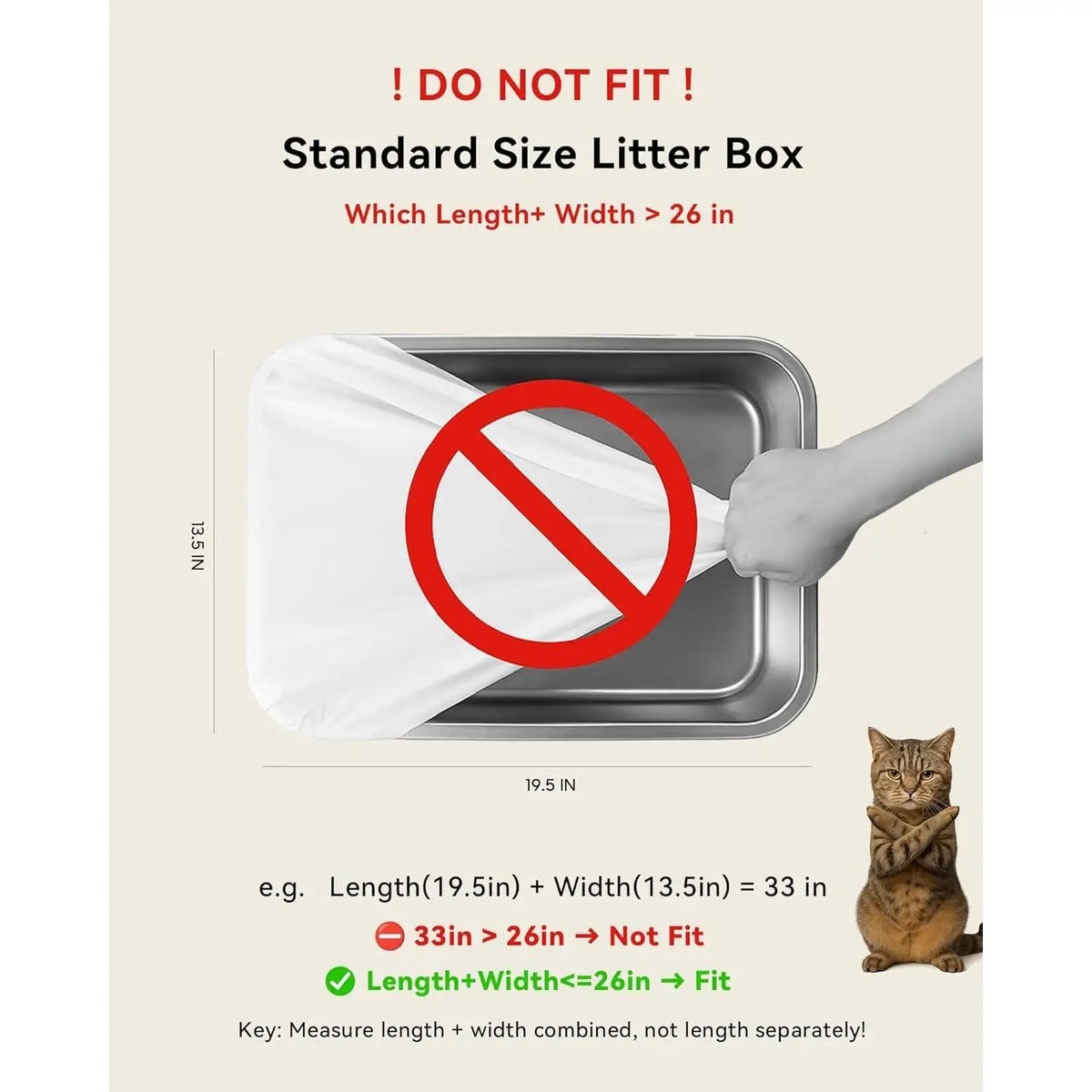 Thick Automatic Cat Litter Box Bags 45 Pack Safe Pet Owners