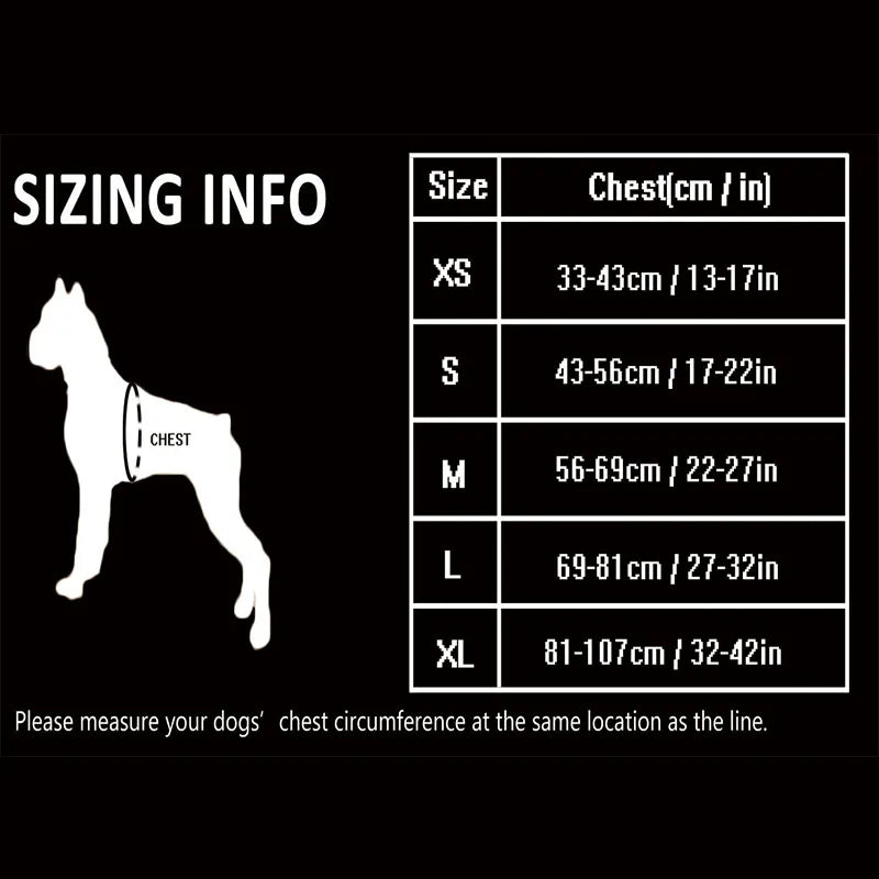 Winhyepet Reflective Padded Dog Training Vest Harness For Dogs