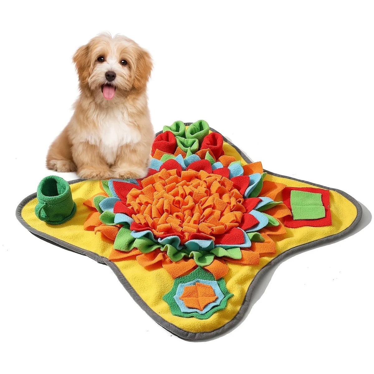 Interactive Dog Snuffle Mat Feeding Puzzle For Natural Foraging Skills