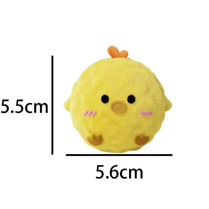 Squeaky Plush Dog Ball Toy for Chewing and Teeth Cleaning