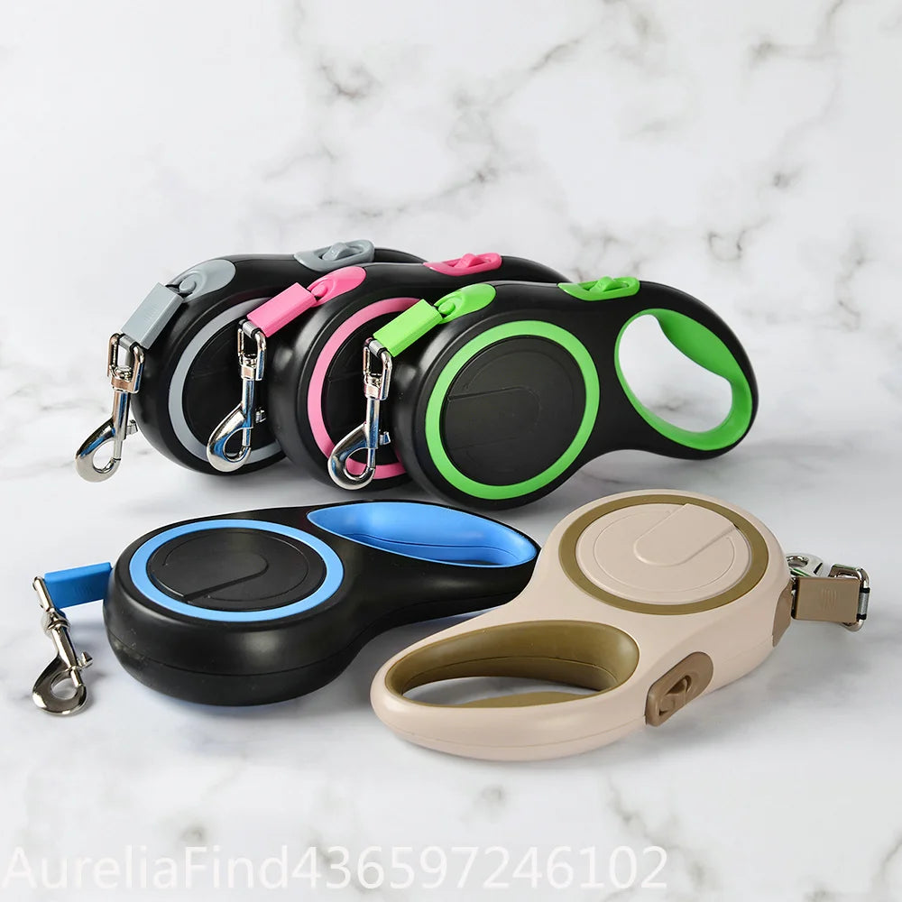 Auto Lock Retractable Dog Leash With Quick Release For Dogs