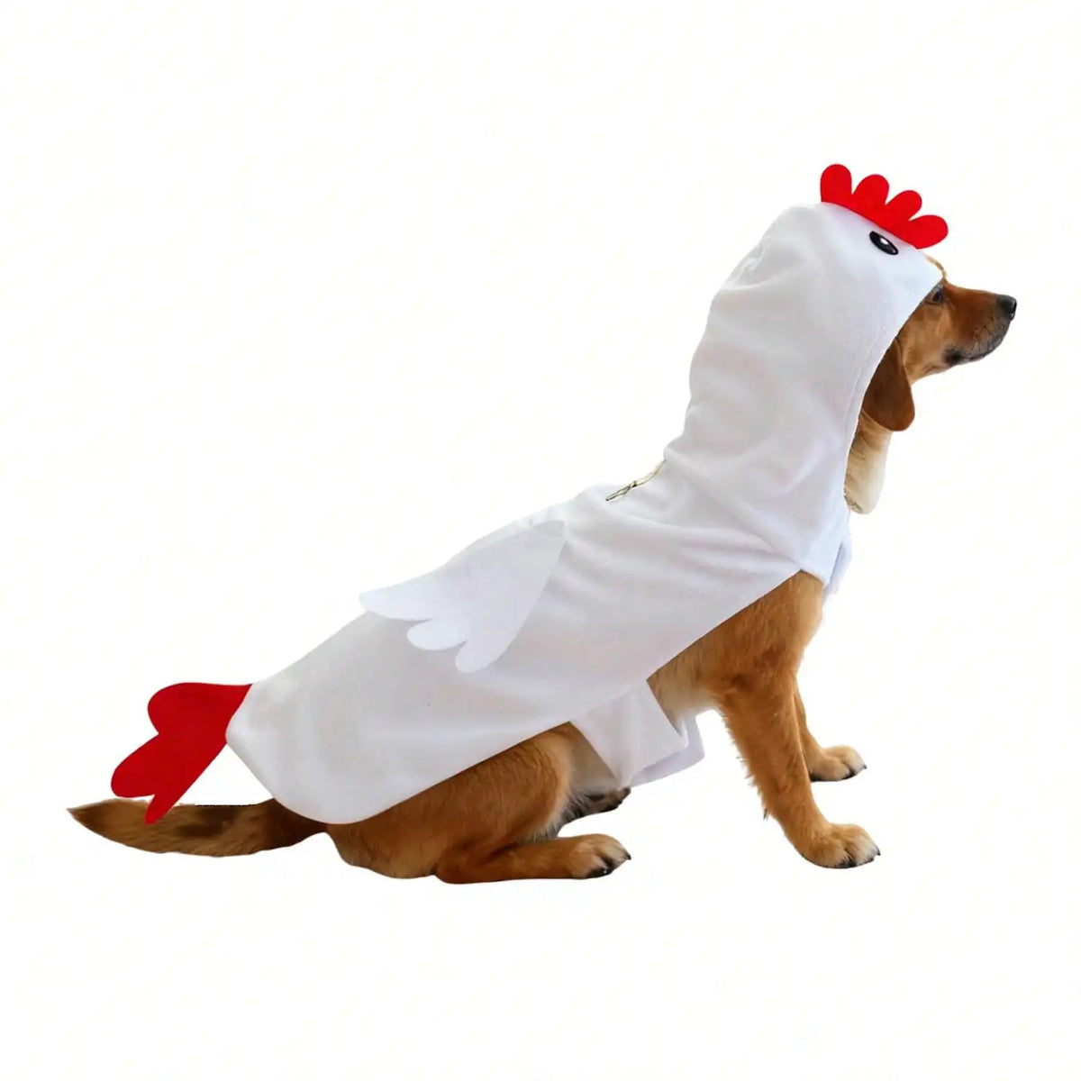 Adorable White Chicken Dog Costume For Pet Halloween