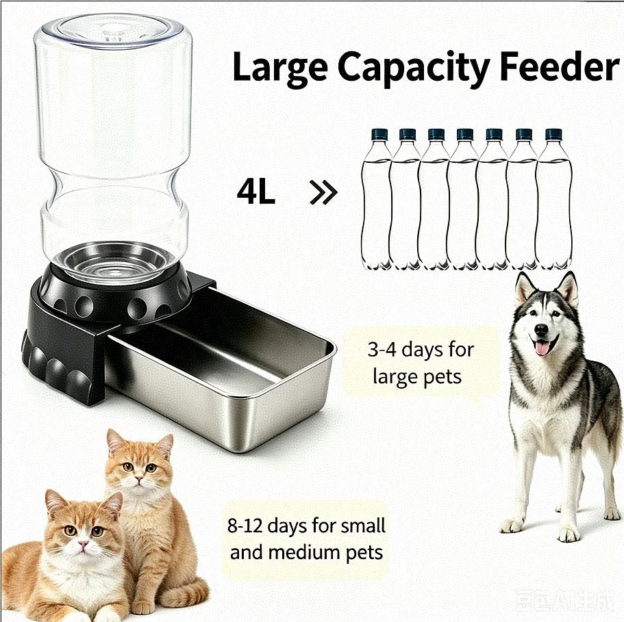 Booteely 4L Automatic Pro Pet Water Dispenser Dogs Cats