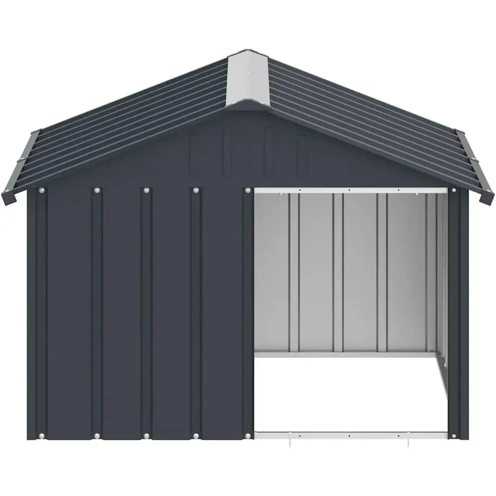 Durable Galvanized Dog House With Weatherproof Roof For Pet Owners