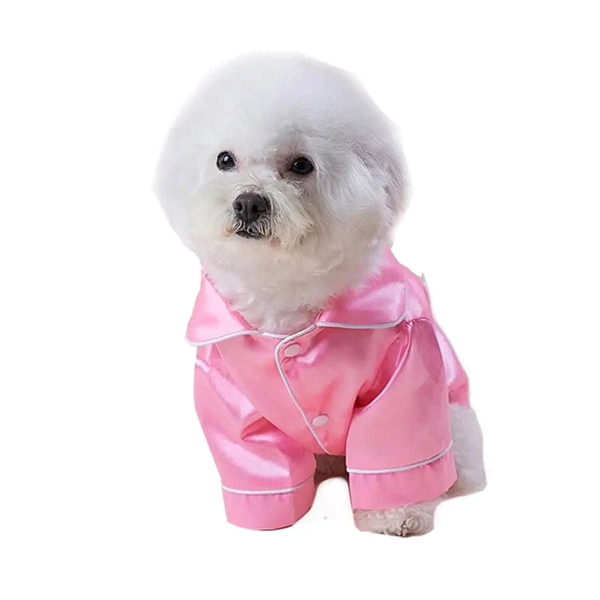 Silk Button Closure Pet Pajamas for Dogs and Cats