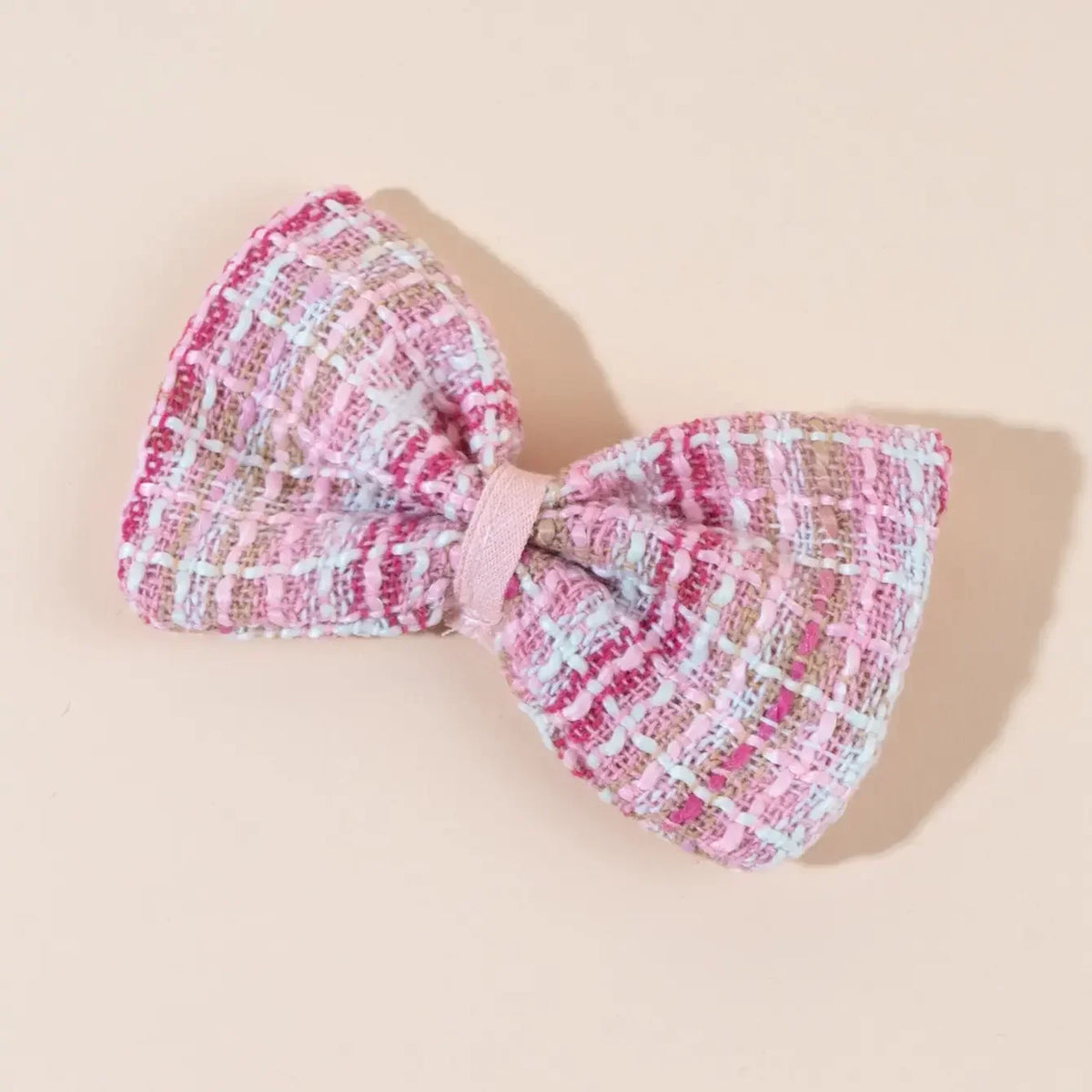 Plaid Pet Dress With Bow And Elastic Mesh Princess Costume