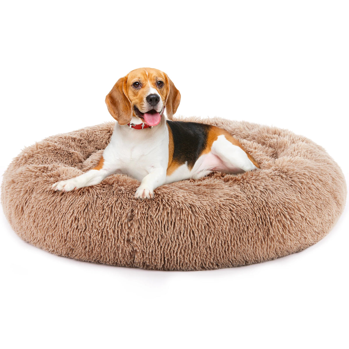 Jhk Calming Dog Bed Washable Anti Slip Faux Fur Medium Dogs