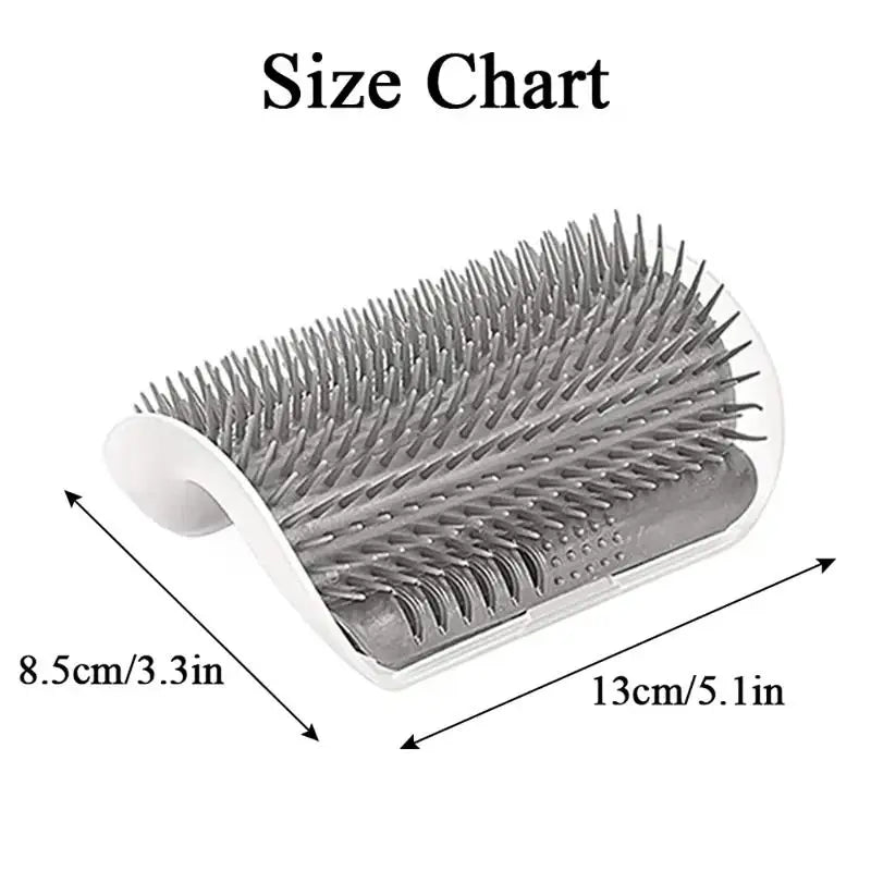 Ultimate Cat Deshedding Comb With Integrated Catnip Corner Scratcher