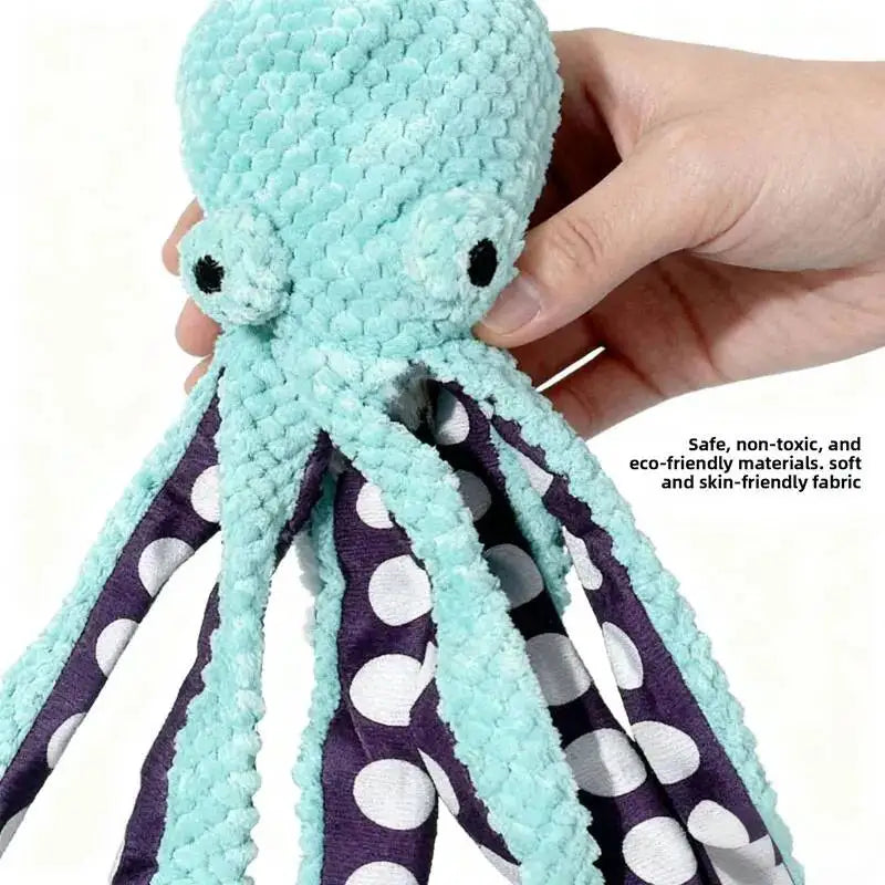 Squeaky Octopus Dog Toy For Chewing And Interactive Play