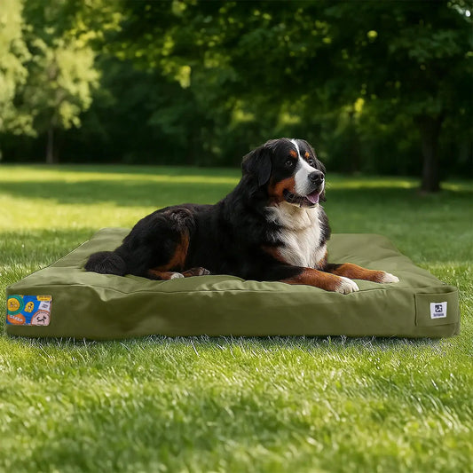 Heavy Duty Indestructible Dog Bed For Large Pets Waterproof Outdoor Crate Pad