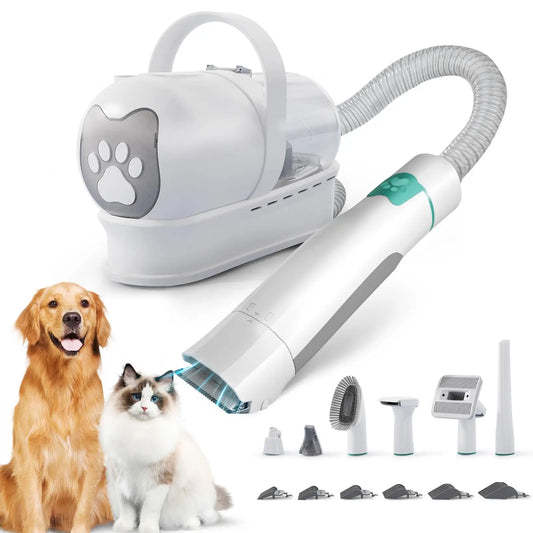 Powerful Dog Grooming Vacuum Kit For Cats And Dogs With Trimmer
