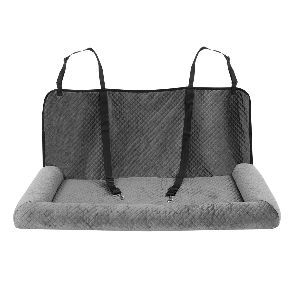 Premium Dog Car Seat And Pet Bed With Resilient Base