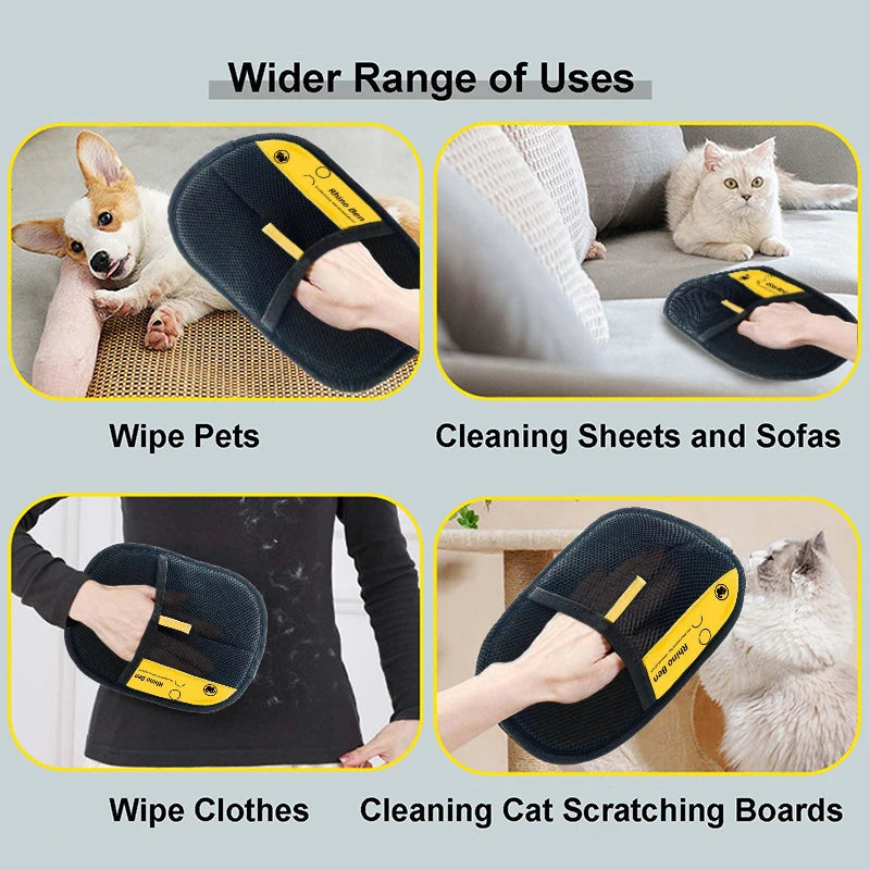 Super Electrostatic Pet Hair Remover Gloves For Pet Parents