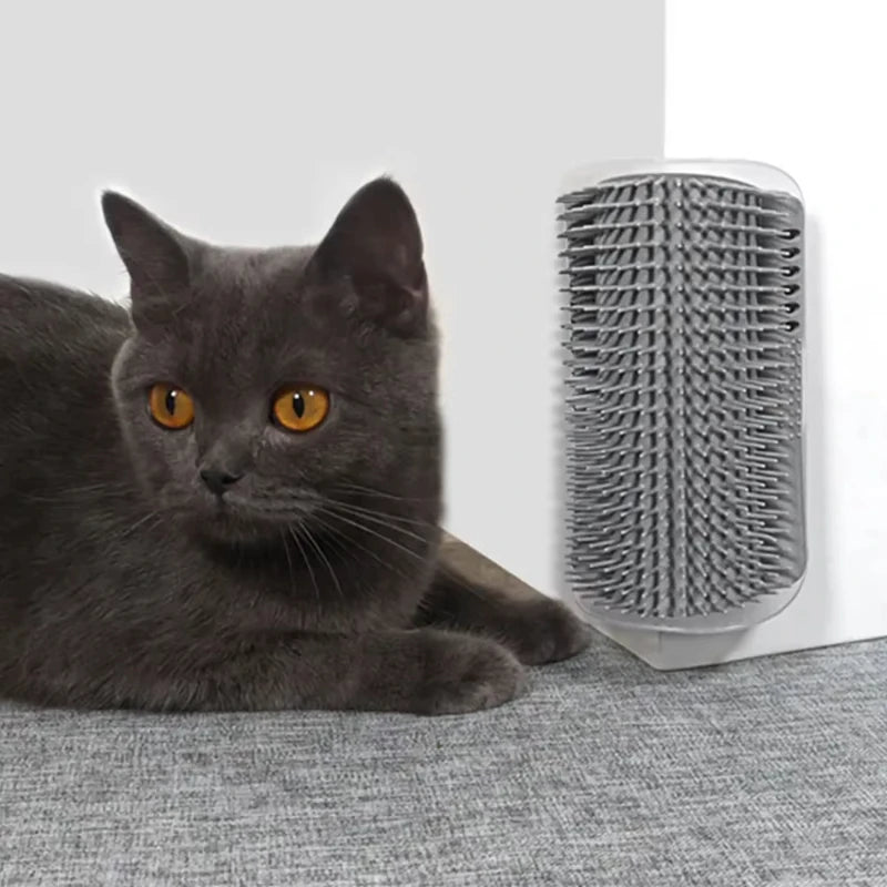 Ultimate Cat Deshedding Comb With Integrated Catnip Corner Scratcher