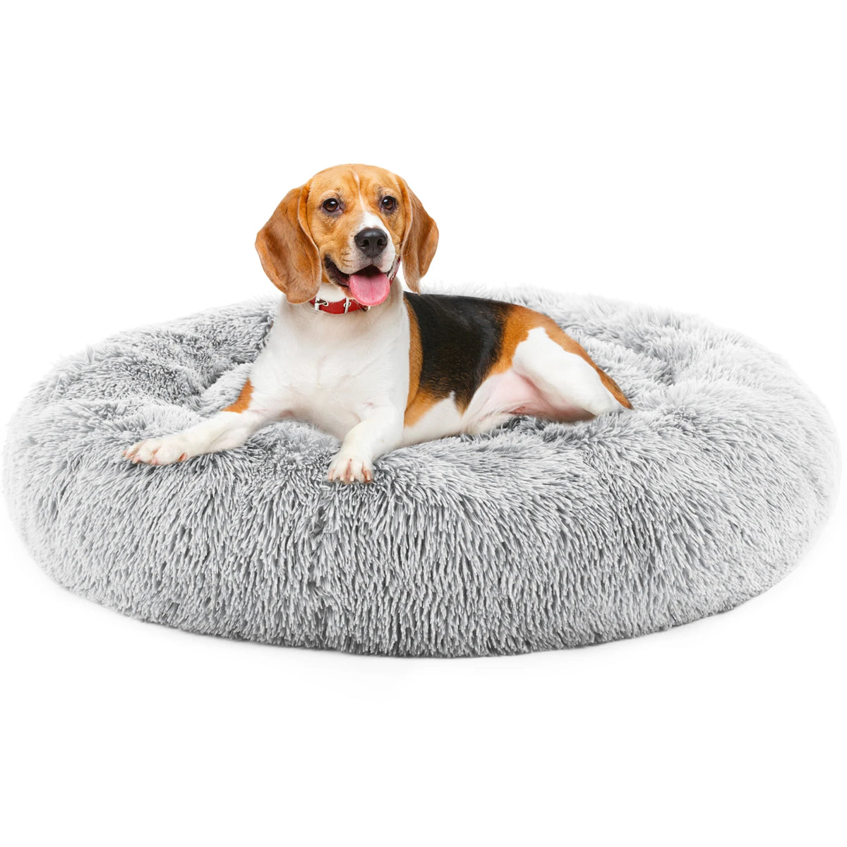Jhk Calming Dog Bed Washable Anti Slip Faux Fur Medium Dogs