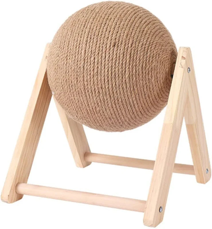 Interactive Sisal Cat Scratching Ball Toy for Claw Care