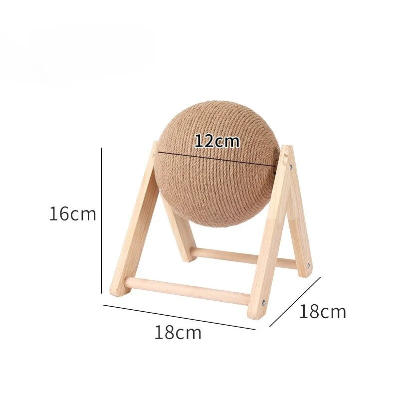 Interactive Sisal Cat Scratching Ball Toy for Claw Care