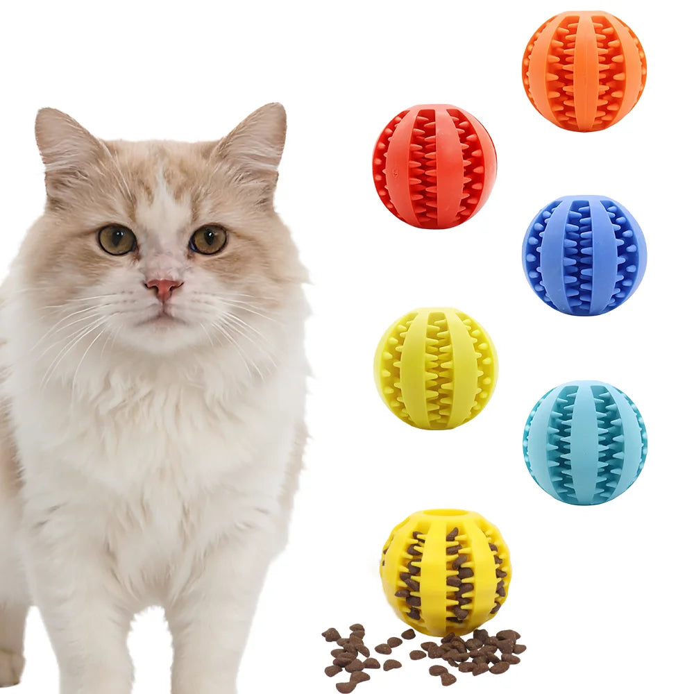 Durable Dog Rubber Puzzle Ball For Teething Relief