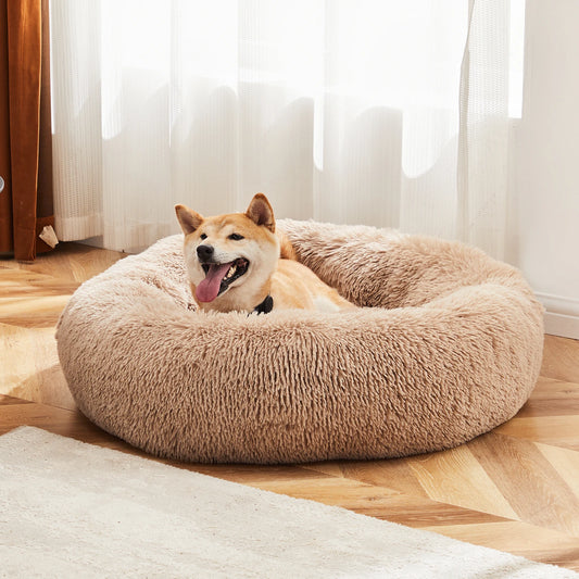 Jhk Calming Dog Bed Washable Anti Slip Faux Fur Medium Dogs