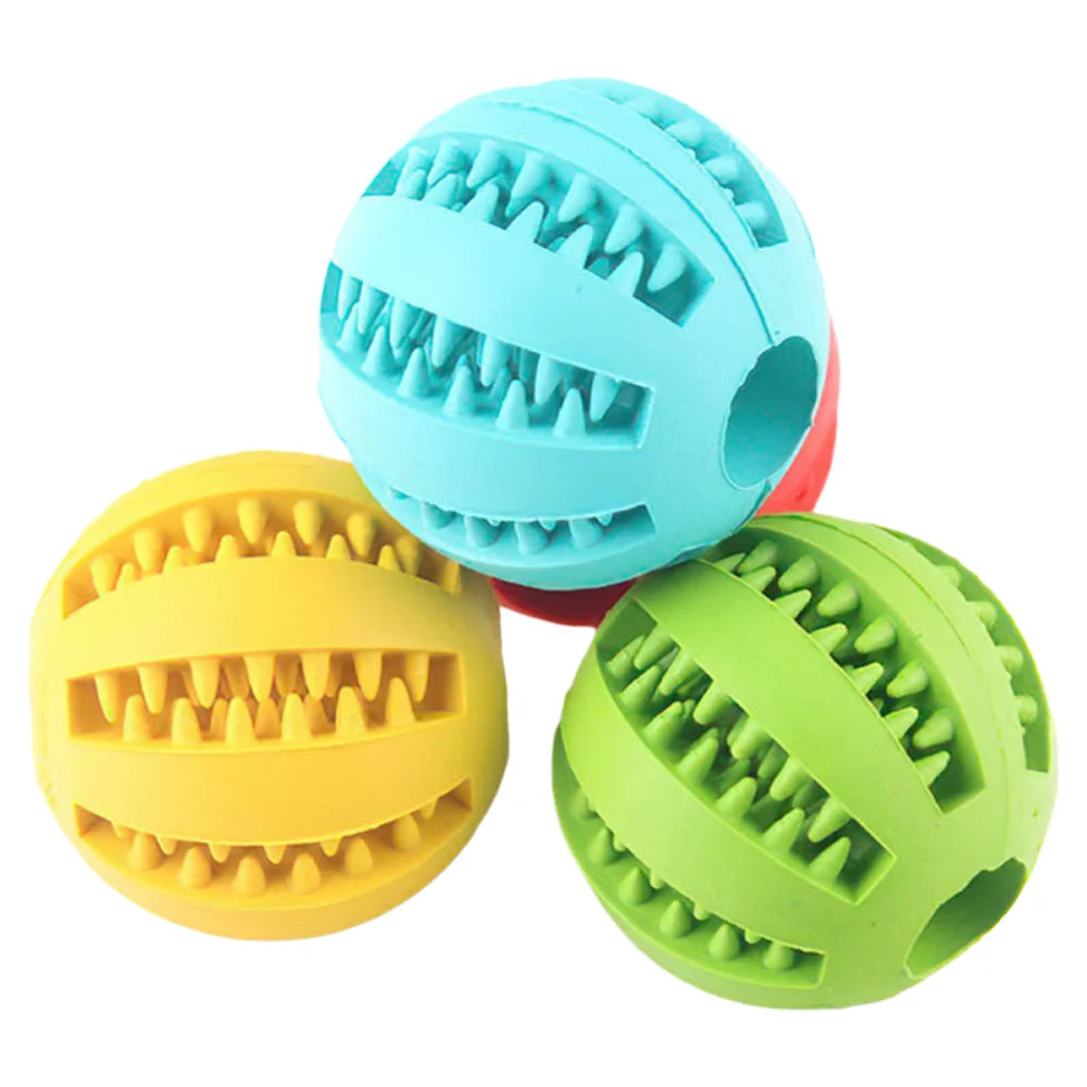 Durable Dog Rubber Puzzle Ball For Teething Relief