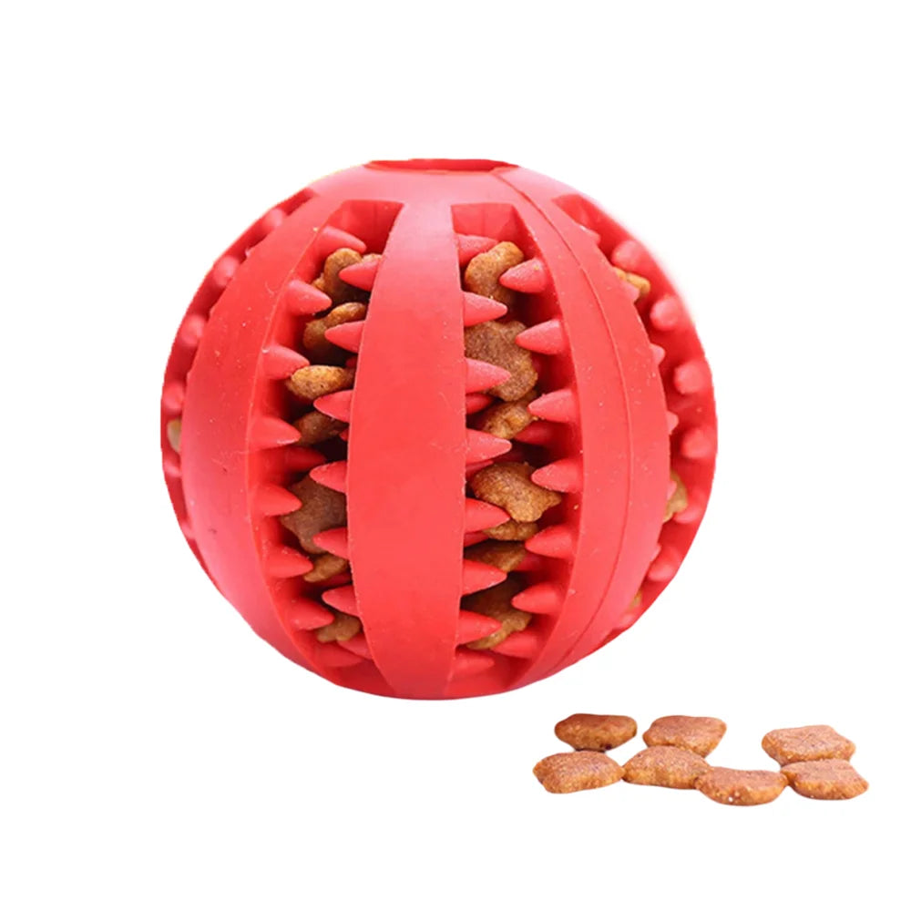 Durable Dog Rubber Puzzle Ball For Teething Relief