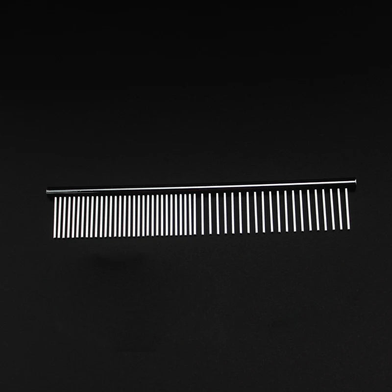 Stainless Steel Dog Comb Long Thick Hair Fur Removal Brush 16/19cm Pets Dog Cat Grooming Dematting Combs for Shaggy Dogs