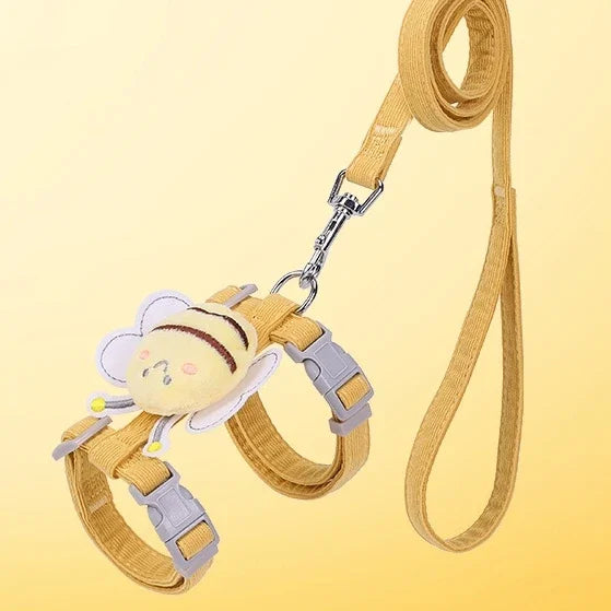 Adjustable Breakaway Pet Harness Leash Set For Cats Dogs