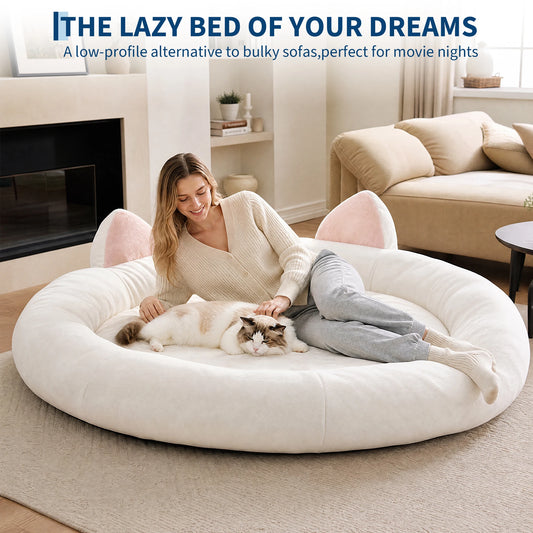 Orthopedic Dog Bed Memory Foam Bolster Large Senior Dogs