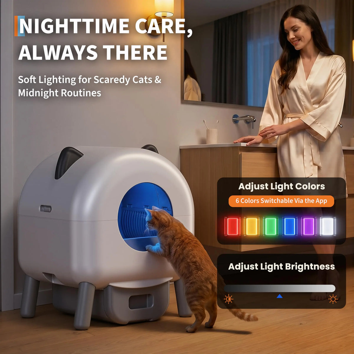 Premium HiMiss Self Cleaning Cat Litter Box For Pet Lovers
