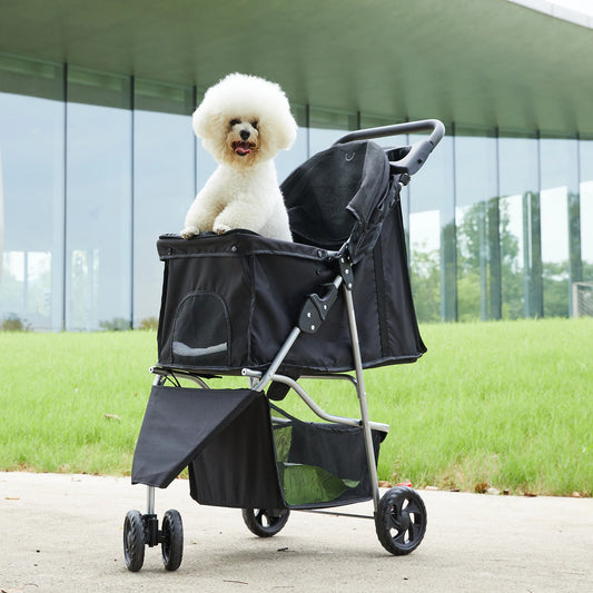 Dumos Ultimate Foldable Pet Stroller Small Dogs Smooth Glide