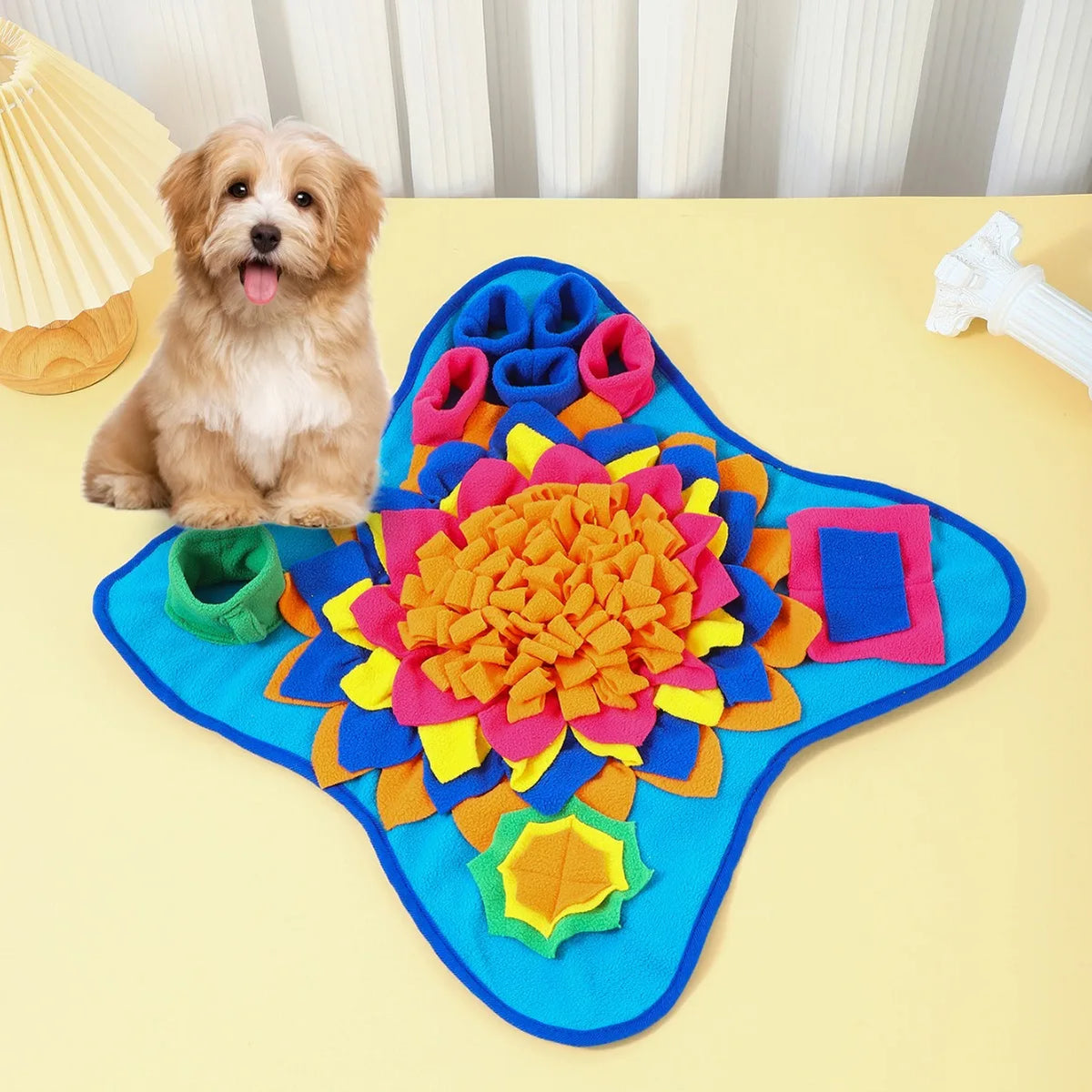 Interactive Dog Snuffle Mat Feeding Puzzle For Natural Foraging Skills