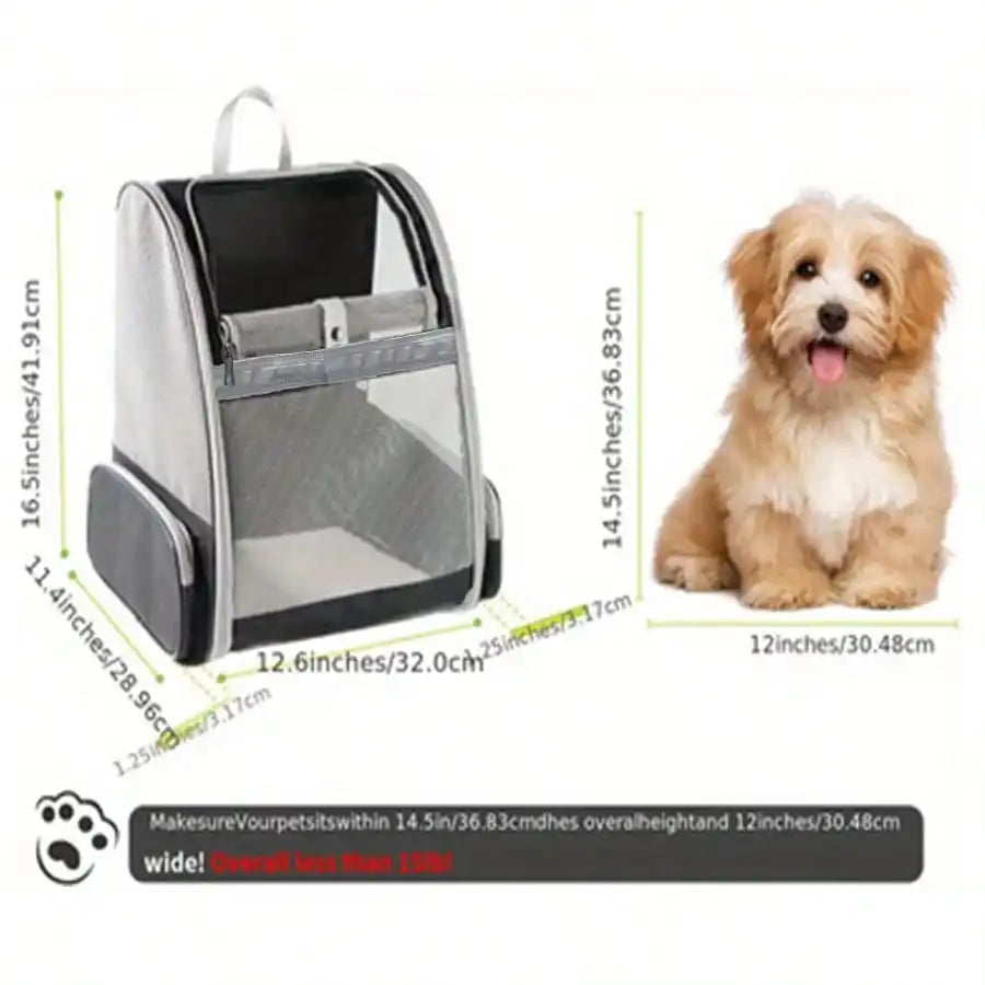 Secure Airline Approved Pet Backpack Carrier For Small Pets