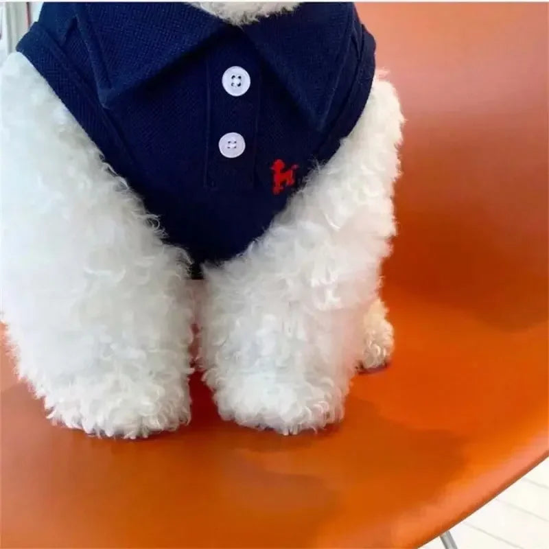 Pet Polo Shirt Vest Clothing Set For Cats And Dogs