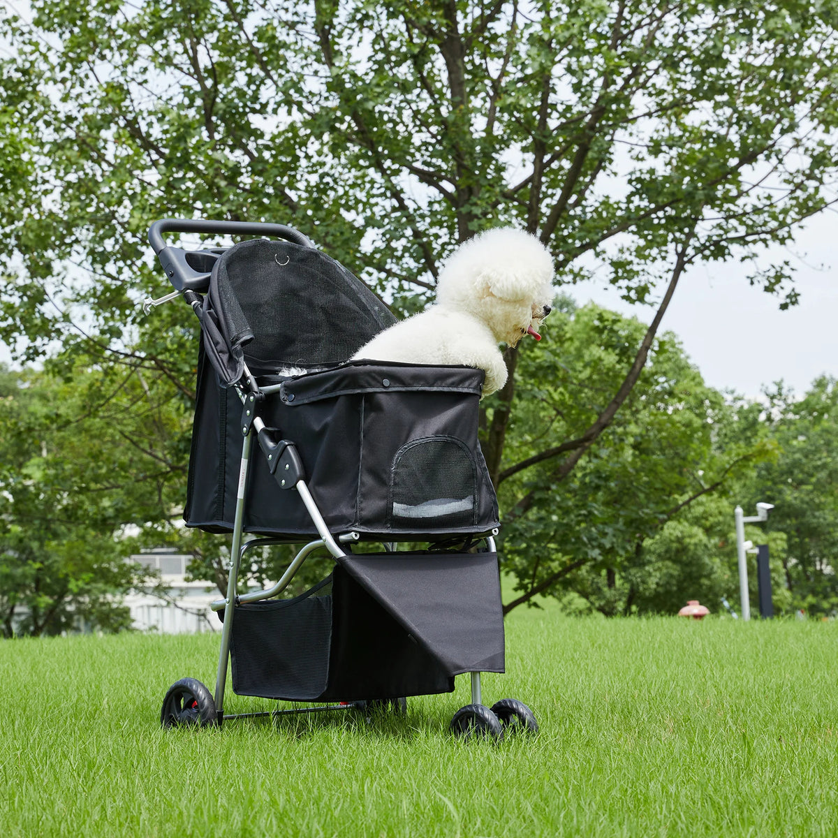 Dumos Ultimate Foldable Pet Stroller Small Dogs Smooth Glide