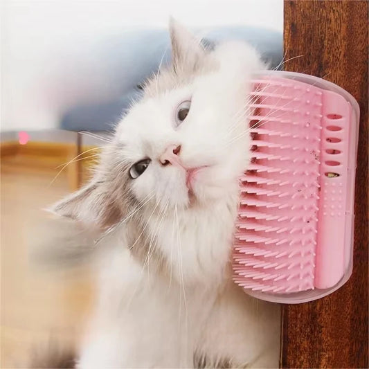 Ultimate Cat Deshedding Comb With Integrated Catnip Corner Scratcher