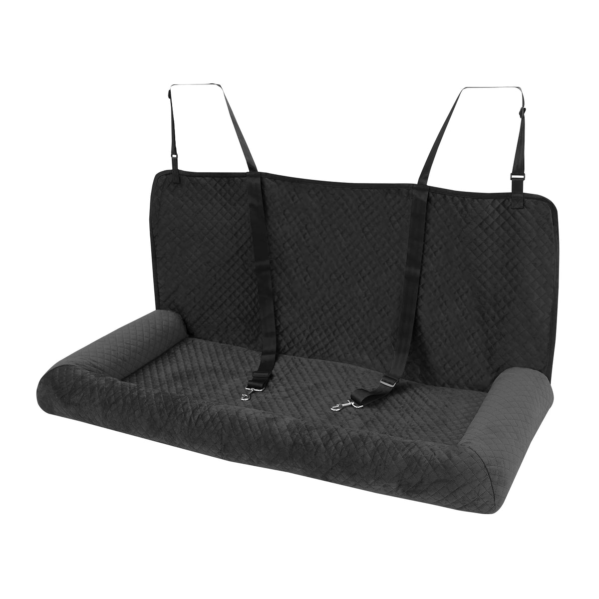 Premium Dog Car Seat And Pet Bed With Resilient Base