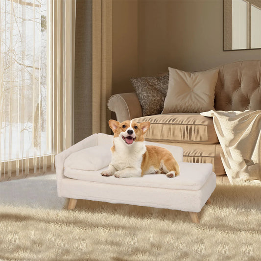 BINGOPAW Elevated Pet Bed With Cozy Waterproof Pad For Small Dogs