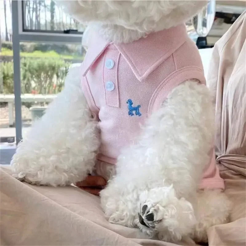 Pet Polo Shirt Vest Clothing Set For Cats And Dogs