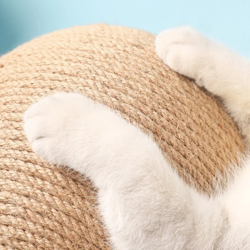 Interactive Sisal Cat Scratching Ball Toy for Claw Care